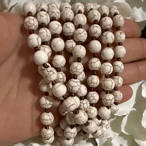 Elegant White Beaded Necklace